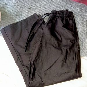 ZARA leather joggers